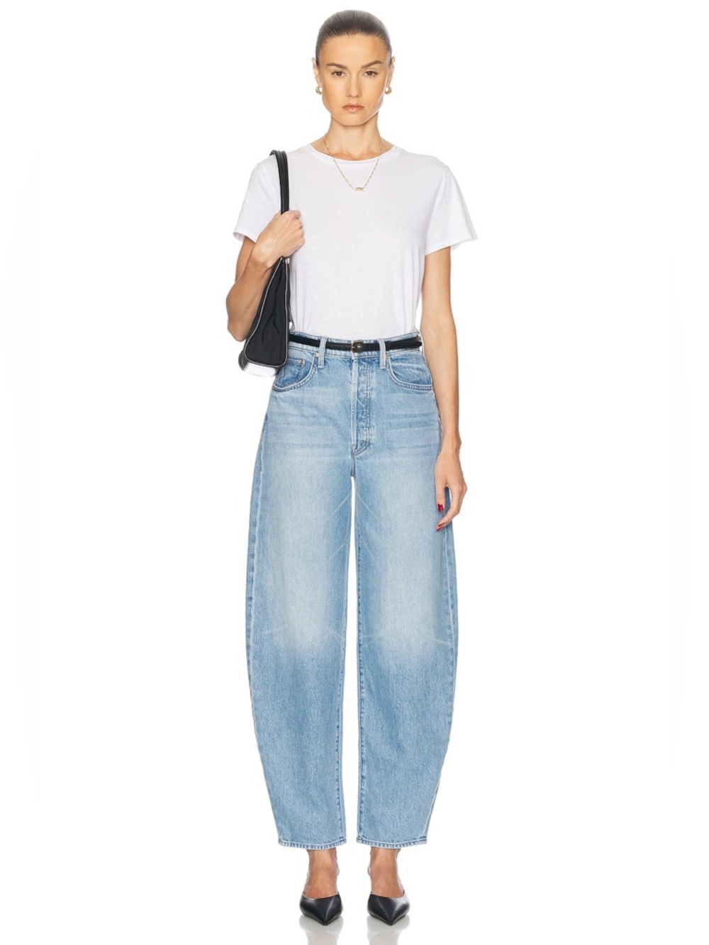 MOTHER The Fangirl Button Skimp Jeans in Funk N' Flair